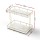 Artiss 2-Tier Bathroom Storage Rack, Gold Marble Look, Iron-Plastic, 18.5x29x25cm, Non-Slip, Rust-Resistant,