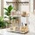 Artiss 2-Tier Bathroom Storage Rack, Gold Marble Look, Iron-Plastic, 18.5x29x25cm, Non-Slip, Rust-Resistant,