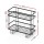 Artiss Over Toilet Storage Rack, 2-Tier Bathroom Shelf Organiser, Carbon Steel, 35x15x32cm, Black, Tool-Free Install