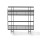 Artiss Over Toilet Storage Rack, 2-Tier Bathroom Shelf Organiser, Carbon Steel, 35x15x32cm, Black, Tool-Free Install