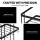 Artiss Over Toilet Storage Rack, 2-Tier Bathroom Shelf Organiser, Carbon Steel, 35x15x32cm, Black, Tool-Free Install