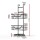Artiss 3 Tier Over the Door Shower Caddy Hanging Bathroom Storage Organiser Black Clip on No Drill Adhesive