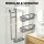 Artiss 3 Tier Over the Door Shower Caddy Hanging Bathroom Storage Organiser Black Clip on No Drill Adhesive
