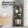 Artiss 4 Tier Black Corner Shower Caddy, Modular Iron Design, 24x33x112cm, Tool-Free Setup, Ventilated for Quick Drying