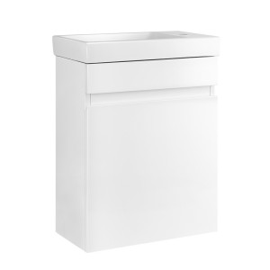 Cefito 400mm Vanity Unit with Crystalline Ceramic Basin, High Gloss MDF, Eco-Friendly, Anti-Scratch, Easy Install