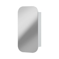 Cefito Bathroom Mirror Cabinet Arch Wall Hung 450x900mm White, 15mm MDF, Adjustable Shelves, Modern Design