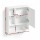 Cefito Modern Wall Mounted Bathroom Mirror Cabinet, 560mm White, Adjustable Shelves, Water-Resistant PB Melamine