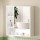 Cefito Modern Wall Mounted Bathroom Mirror Cabinet, 560mm White, Adjustable Shelves, Water-Resistant PB Melamine