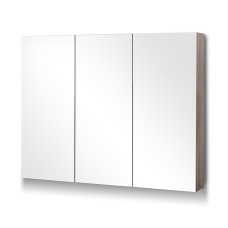 Cefito Bathroom Mirror Cabinet, MDF, Natural Oak, 900x720mm, Eco-Friendly, Soft-Close Doors, Adjustable Shelves