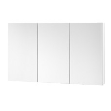 Cefito Bathroom Mirror Cabinet, MDF, White, 1200x720mm, High Gloss, Eco-Friendly, Adjustable Shelves, Soft-Close Doors