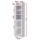 Artiss 2X Slim Bathroom Storage Cabinet 76cm White PVC Toilet Roll Holder Ventilated Cabinet Pack (2)