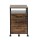 Artiss Rustic Brown 2-Drawer Filing Cabinet with Wheels, Particle Board, 75kg Capacity, Locking Drawers, 42x44x64.5cm