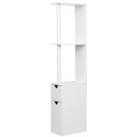 Artiss Freestanding Bathroom Cabinet 118cm White - Eco-Friendly E1 MDF, UV Lacquered, Stylish Space-Saving Storage Unit