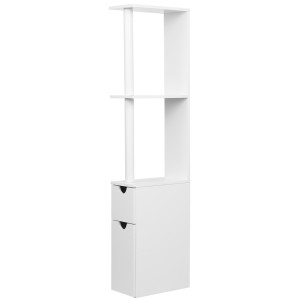 Artiss Freestanding Bathroom Cabinet 118cm White - Eco-Friendly E1 MDF, UV Lacquered, Stylish Space-Saving Storage Unit