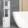 Artiss Freestanding Bathroom Cabinet 118cm White - Eco-Friendly E1 MDF, UV Lacquered, Stylish Space-Saving Storage Unit