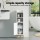 Artiss Ultra-Slim Bathroom Storage Cabinet: 20x20x84cm, White MDF, Adjustable Shelf, Anti-Tip Kit, Tool-Free Assembly