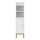 Artiss 2-Pack Slim Bathroom Storage Cabinet 3-Tier Adjustable Shelf Arched Door White 20x20x84cm with Gold-Tone Legs