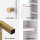 Artiss 2-Pack Slim Bathroom Storage Cabinet 3-Tier Adjustable Shelf Arched Door White 20x20x84cm with Gold-Tone Legs