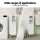 Artiss 2-Pack Slim Bathroom Storage Cabinet 3-Tier Adjustable Shelf Arched Door White 20x20x84cm with Gold-Tone Legs