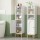 Artiss 2-Pack Slim Bathroom Storage Cabinet 3-Tier Adjustable Shelf Arched Door White 20x20x84cm with Gold-Tone Legs