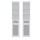 Artiss Bathroom Cabinet Storage X2 White Rattan 161cm Tall Slim Unit with Drawer Shelves 2 Pack (White)
