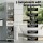 Artiss Bathroom Cabinet Storage X2 White Rattan 161cm Tall Slim Unit with Drawer Shelves 2 Pack (White)
