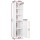 Artiss 160cm White Bathroom Cabinet Storage - Eco-Friendly E1 MDF, 5-Tier Shelves, Magnetic Door, Space-Saving Design