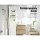 Artiss 160cm White Bathroom Cabinet Storage - Eco-Friendly E1 MDF, 5-Tier Shelves, Magnetic Door, Space-Saving Design