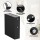 Artiss Slim Bathroom Storage Cabinet Black MDF 60x33x154cm Slide-Out Toilet Side Caddy Tissue Box Holder