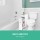 Artiss Slim Bathroom Storage Cabinet & Tissue Holder, 50x16x58cm, Eco-Friendly MDF, White, Space-Saving Design