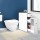 Artiss Slim Bathroom Storage Cabinet & Tissue Holder, 50x16x58cm, Eco-Friendly MDF, White, Space-Saving Design