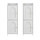 Artiss Set of 2 Slim Bathroom Storage Cabinets 2-Tier Adjustable Shelves White Space Saving 25x20x75cm