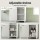 Artiss Set of 2 Slim Bathroom Storage Cabinets 2-Tier Adjustable Shelves White Space Saving 25x20x75cm