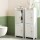 Artiss Set of 2 Slim Bathroom Storage Cabinets 2-Tier Adjustable Shelves White Space Saving 25x20x75cm