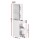 Artiss White Bathroom Cabinet 135cm – Slim Storage Organiser with Adjustable Shelves, Slide-Out Drawer & 3-Wheel Unit