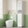 Artiss 170cm Tall Slim Bathroom Storage Cabinet, White MDF, Corner Organiser, Adjustable Shelves, Louver Doors