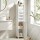 Artiss 3-Tier Slim Bathroom Storage Cabinet White with Toilet Paper Holder Adjustable Shelf and Louver Door