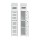 Artiss 2 Slim 3-Tier Bathroom Storage Cabinets White MDF with Toilet Paper Holder Adjustable Shelf Anti-Tip