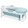 Weisshorn Foldable Bathtub Portable Spa with Cover, PP+TPR Material, 136x62cm, Extra-Large Capacity, Indoor/Outdoor Use