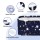 Weisshorn Foldable Bathtub 114x62cm - Navy SPA Tub with PVC Insulation, Inflatable Cushion, Pump, Indoor/Outdoor Use