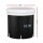 Weisshorn Portable Ice Bath Tub 75x75cm Inflatable Folding Spa, 300L, Oxford Cloth, 6 Legs, Drain, Cover, Black
