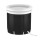 Weisshorn Portable Ice Bath Tub 80x80cm Inflatable Folding Spa, 300L, 3-Layer Insulation, Drain Tap, Cover, Black