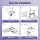 Cefito Electric D‑Shape Bidet Toilet Seat Heated Seat Warm Water Air Dryer Works Without Power 3‑Level