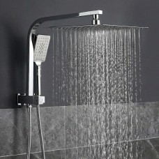 12" Rain Shower Head Set 300mm Overhead with 3-Mode Handheld Brass Diverter Chrome WELS High Pressure