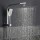 12&amp;quot; Rain Shower Head Set 300mm Overhead with 3-Mode Handheld Brass Diverter Chrome WELS High Pressure