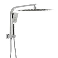 12&amp;quot; Rain Shower Head Set 300mm Overhead with 3-Mode Handheld Brass Diverter Chrome WELS High Pressure