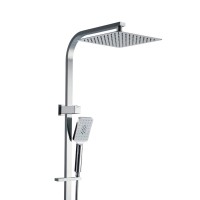 Cefito 10" Rain Shower Head Set: High-Pressure Chrome, Handheld 3-Spray, Solid Brass, 1.5m Hose, 5-Year Warranty