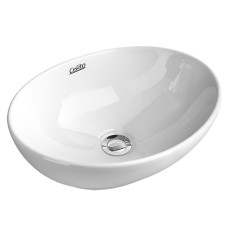 Cefito Elegant Oval Nano Glazed Ceramic Bathroom Basin Sink, 41x34cm - High Gloss, Anti-Bacterial, Heat Resistant