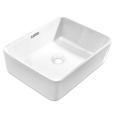Cefito 48x37cm White Ceramic Vanity Sink: High Gloss, Nano Glazed, Anti-Bacterial, Heat & Scratch Resistant Basin Cefito 48x37cm White Ceramic Vanity Sink: High Gloss, Nano Glazed, Anti-Bacterial, Heat & Scratch Resistant Basin