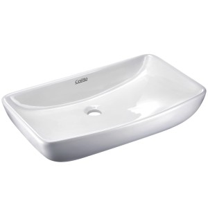 Cefito Ceramic Bathroom Basin Vanity Sink - 60x38cm Nano Glazed, High Gloss, Heat & Scratch Resistant, 5-Year Warranty